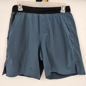 Ten Thousand Shorts Mens Small Interval Liner Gym Performance Workout Blue FLAWS